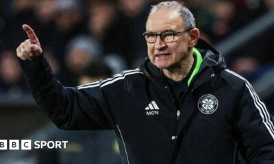 Celtic manager Martin O'Neill during a William Hill Premiership match between Falkirk and Celtic at The Falkirk Stadium, on January 14, 2026, in Falkirk, Scotland.