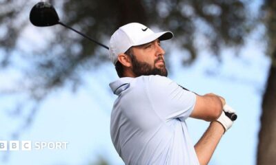 Scottie Scheffler tees off at The American Express with a wood