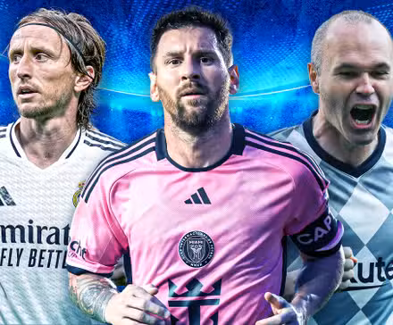 Luka Modric, Lionel Messi and Andres Iniesta