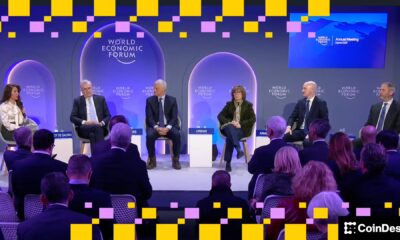 Coinbase CEO Brian Armstrong spars with France’s Central Bank chief at Davos over yield and ‘bitcoin standard’