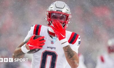 Christian Gonzalez caught a late interception that helped New England close out the game on the fourth quarter