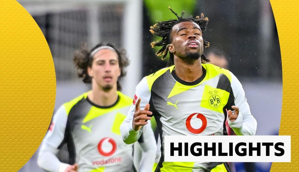 Carney Chukwuemeka celebrates goal in draw against Frankfurt