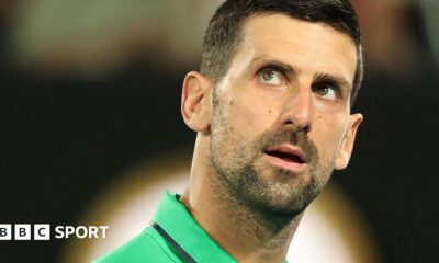 Novak Djokovic celebrates