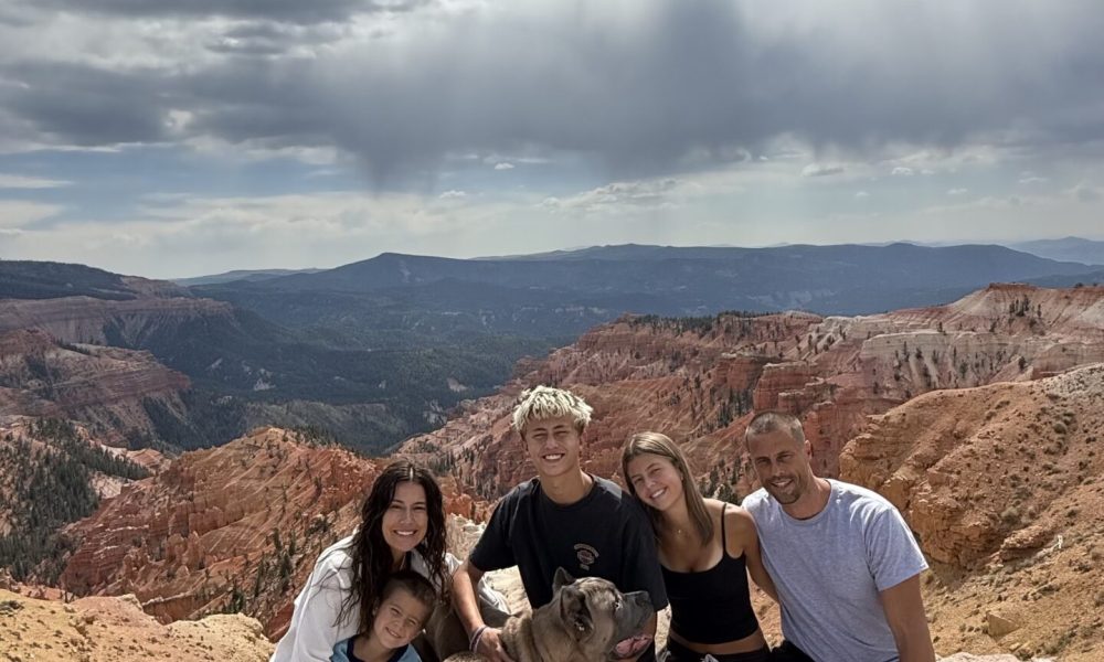 Christine Andrew family trip in Utah