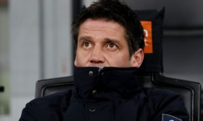 MILAN, ITALY - JANUARY 23: Cristian Chivu, Head Coach of FC Internazionale Milano, looks on prior to the Serie A match between FC Internazionale and Pisa SC at Giuseppe Meazza Stadium on January 23, 2026 in Milan, Italy. (Photo by Marco Luzzani/Getty Images)