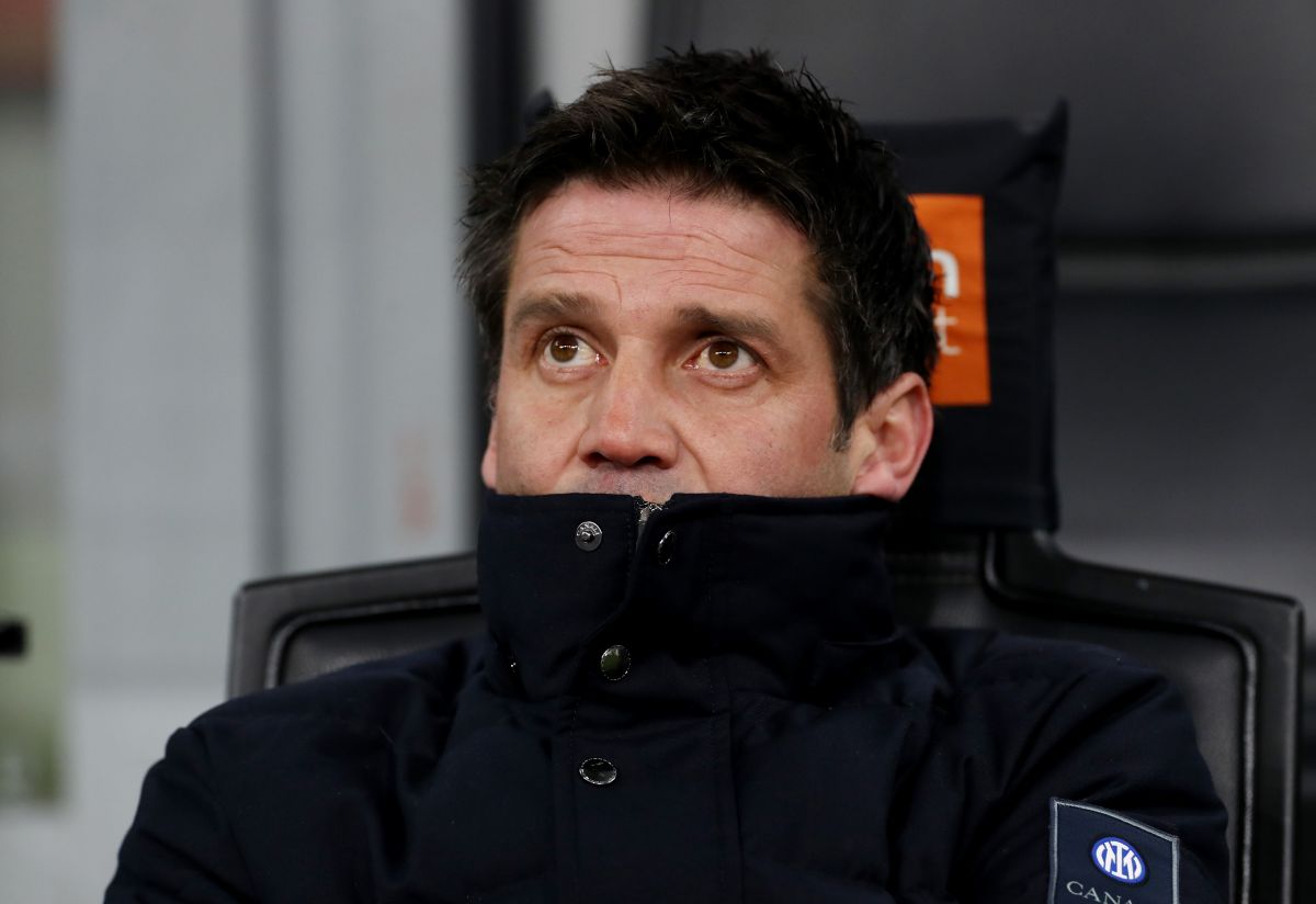 MILAN, ITALY - JANUARY 23: Cristian Chivu, Head Coach of FC Internazionale Milano, looks on prior to the Serie A match between FC Internazionale and Pisa SC at Giuseppe Meazza Stadium on January 23, 2026 in Milan, Italy. (Photo by Marco Luzzani/Getty Images)