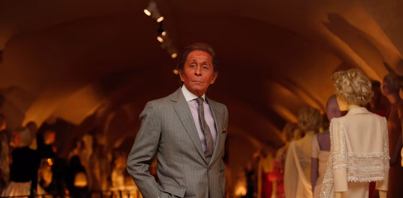 the Italian designer who broke into French haute couture with his elegant style and signature red