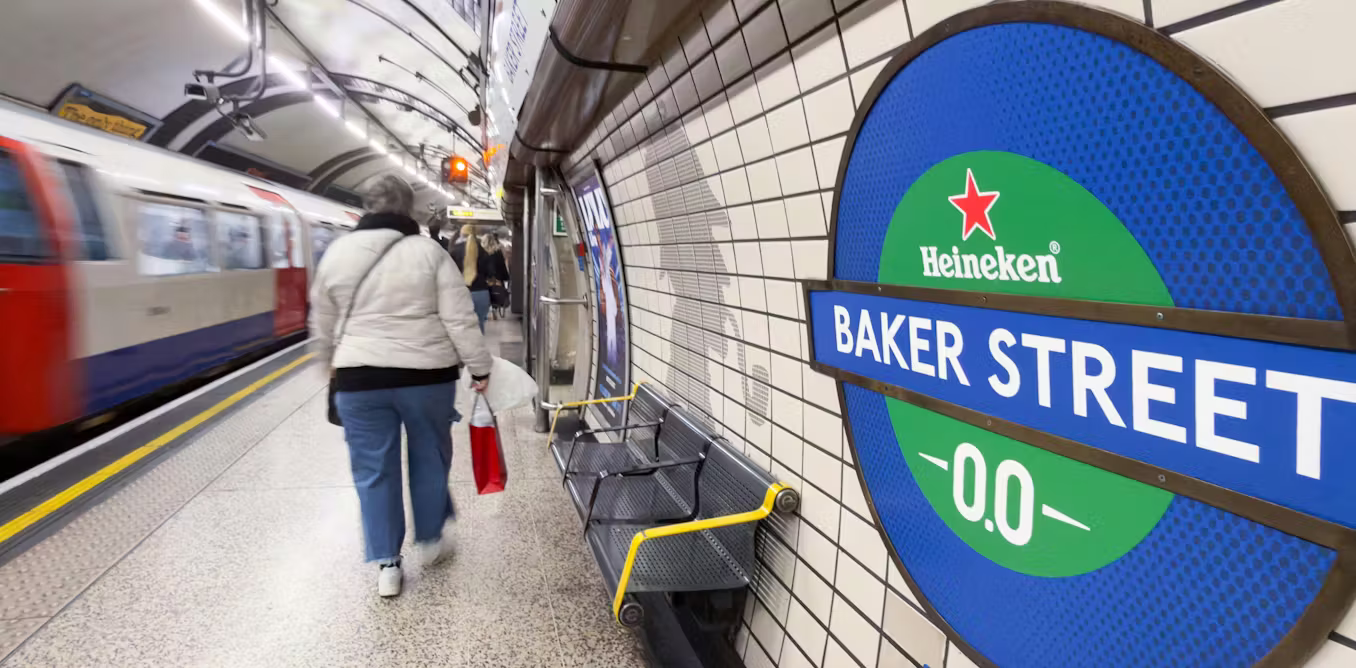 Why Heineken’s zero-alcohol London Underground campaign fell flat