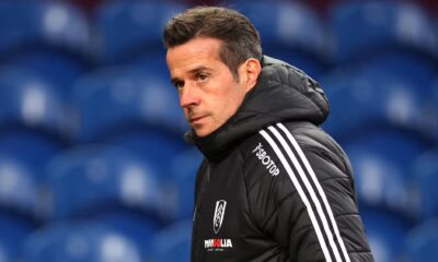 Fulham manager Marco Silva arrives at the stadium ahead of the match