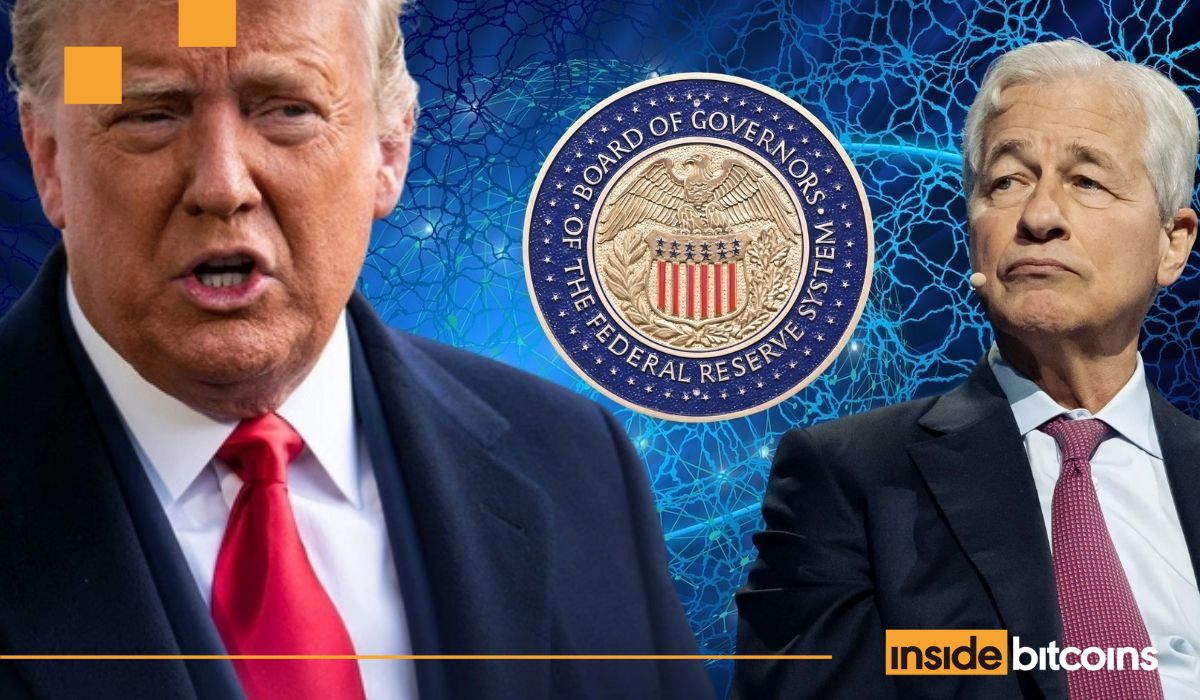 Trump Faults Fed for High Rates, Says JPMorgan CEO Dimon Benefits