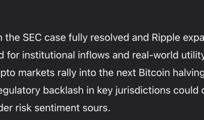 China’s Alibaba AI Predicts the Price of XRP, Bitcoin and Solana By the End of 2026