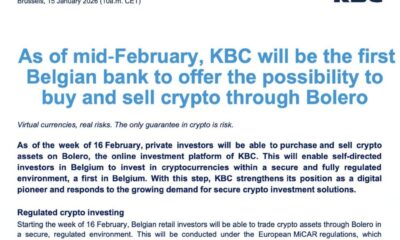 Belgium’s KBC Bank Makes History With First-Ever Bitcoin and Ether Trading Under MiCA