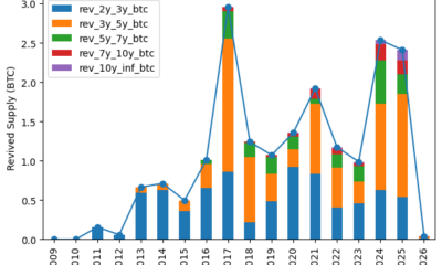 Strive Bitcoin Accumulation - Bitcoin Revived Supply by Year Chart