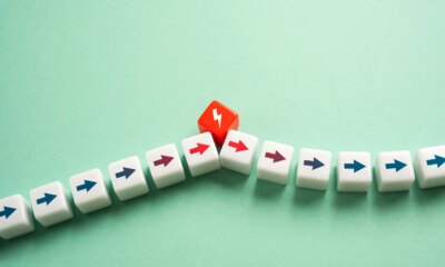 The factor that changes everything. A critical break. A sudden change in plans. A threat and a danger. Recover from the blow and get back on course. Severe stress. Withstand the blow.