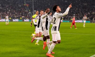 Juventus’ Weston McKennie celebrates