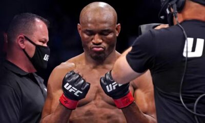 Kamaru Usman before a UFC bout