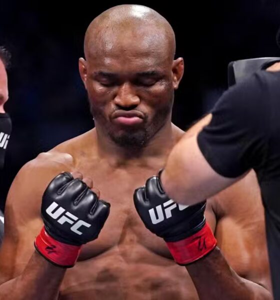 Kamaru Usman before a UFC bout