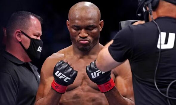 Kamaru Usman before a UFC bout