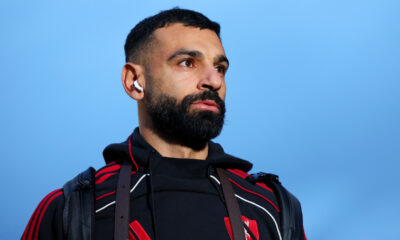 LEEDS, ENGLAND - DECEMBER 06: Mohamed Salah of Liverpool arrives at the stadium prior to the Premier League match between Leeds United and Liverpool at Elland Road on December 06, 2025 in Leeds, England. (Photo by Molly Darlington/Getty Images)