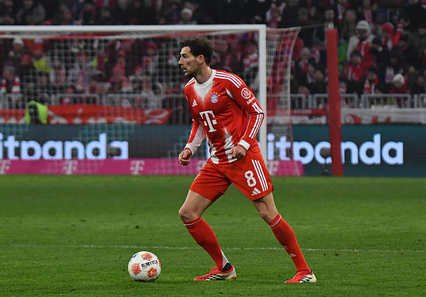 Leon Goretzka during the Fussball match between FC Bayern München and FC Augsburg at Allianz Arena on January 24, 2026 in München, Deutschland.
