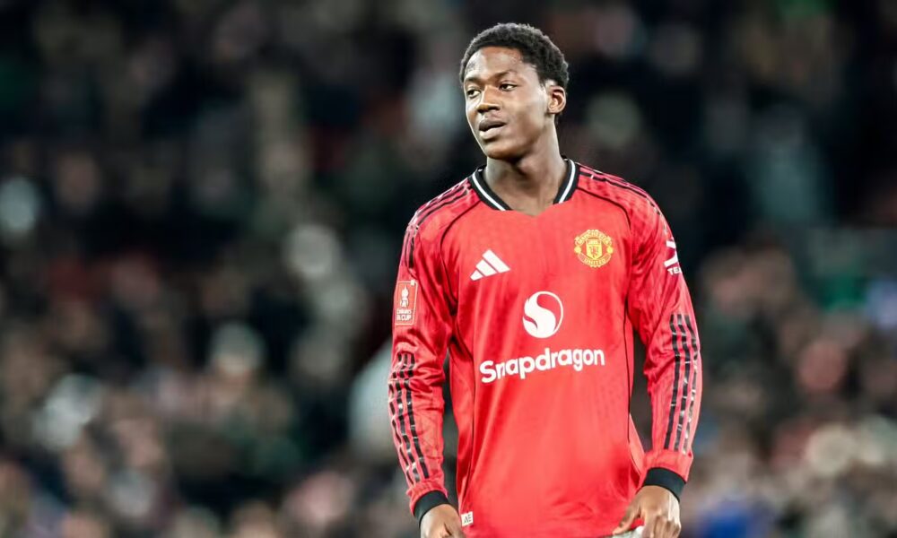 Man United midfielder Kobbie Mainoo