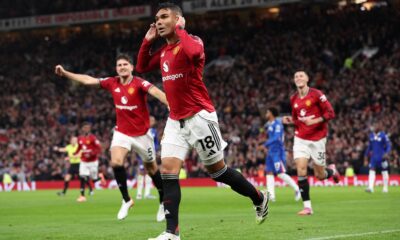 Casemiro of Man United celebrates