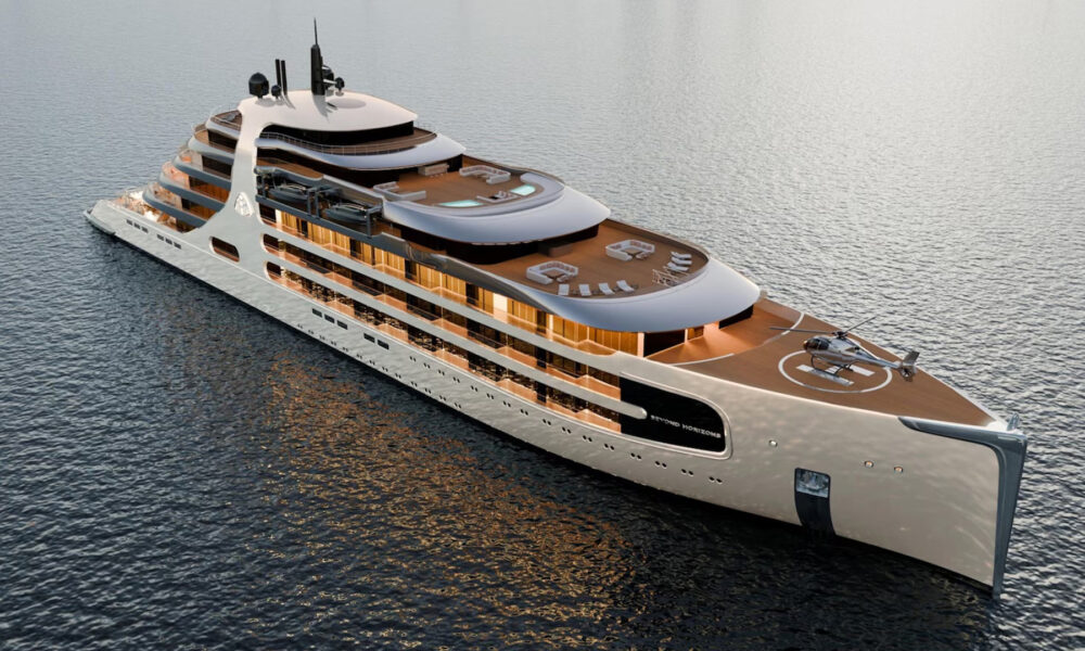 Inside 500ft invite-only Mercedes Maybach Ocean Club superyacht with 30 balcony suites, infinity pool & posh beach club