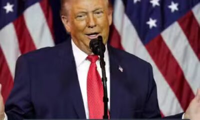 Donald Trump on stage