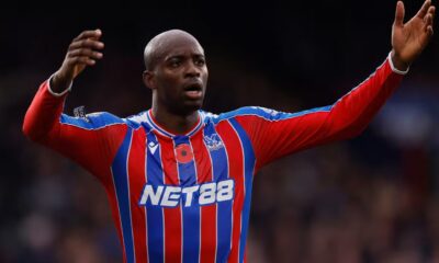 Jean-Philippe Mateta playing for Crystal Palace