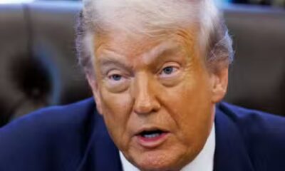 US President Donald Trump speaking at the White House.