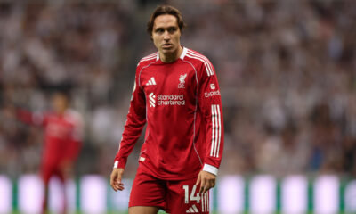 NEWCASTLE UPON TYNE, ENGLAND - AUGUST 25: Federico Chiesa of Liverpool and Italy during the Premier League match between Newcastle United and Liverpool at St James