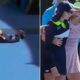 Ball girl collapses at Australia Open with tennis ace hailed after rushing to her aid and helping carry her off court