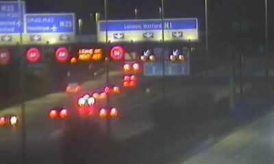 M1 grinds to a halt after crash as drivers face long delays & urged to avoid the area