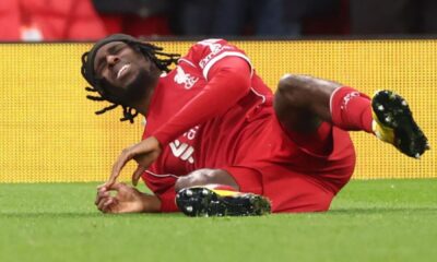 Liverpool injury crisis deepens as Jeremie Frimpong limps off after just FOUR MINUTES piling more pressure on Arne Slot
