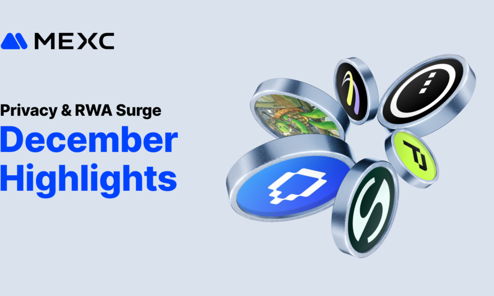 Privacy and RWA Tokens Dominate MEXC December Trading as Meme Trading Cools