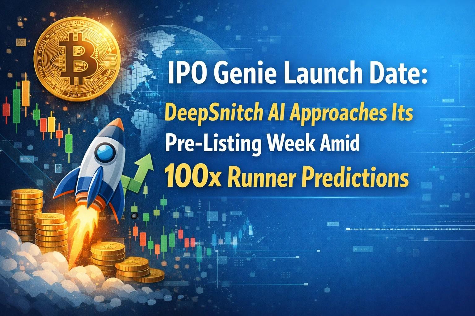 IPO Genie Launch Date: DeepSnitch AI Approaches Its Pre-Listing Week Amid 100x Runner Predictions, IPO and HYPER Launch Dates Unknown