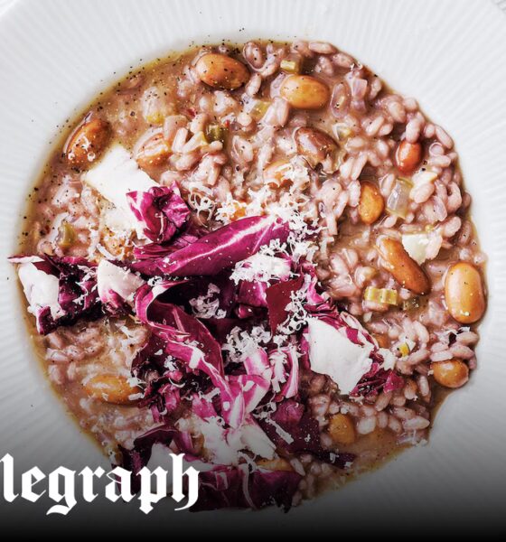 Borlotti bean, radicchio and red wine risotto recipe
