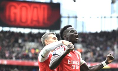 Arsenal 2-0 West Ham: Rice and Saka send Gunners top