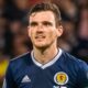 Andy Robertson playing football for Scotland