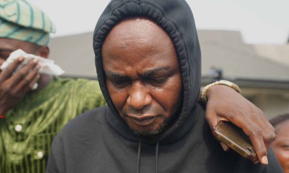 Adeniyi Mobolaji Kayode leaving court in Nigeria on Tuesday. Pic: AP