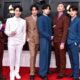 BTS pictured at the Grammy Awards in April 2022. Pic: AP