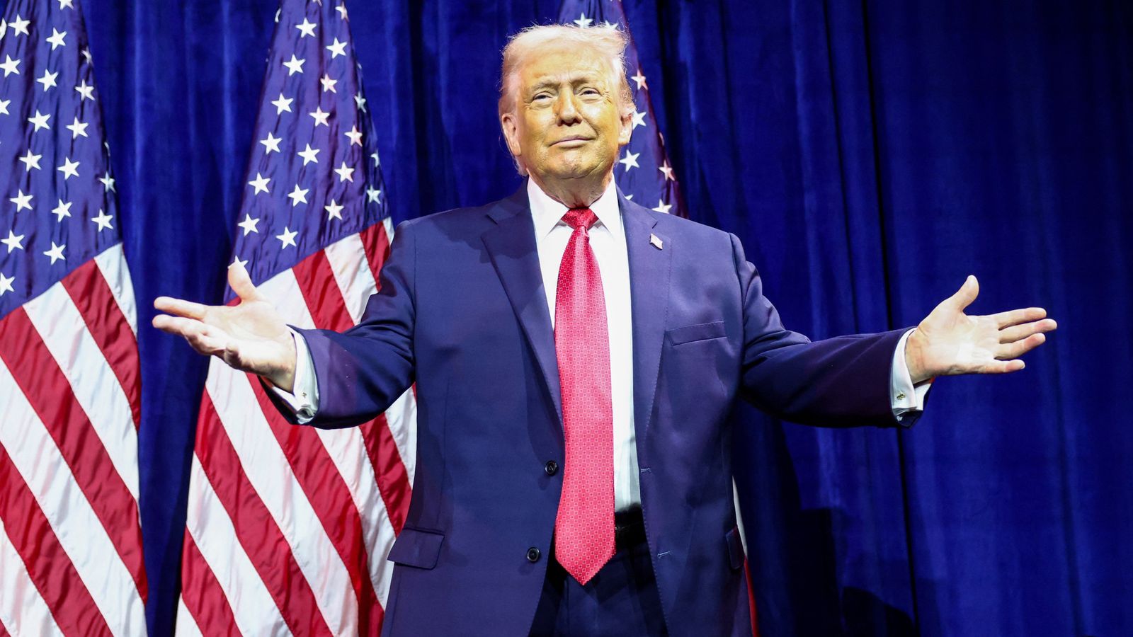 Mr Trump criticised the Republicans who supported a resolution to limit his war powers.. Pic: Reuters