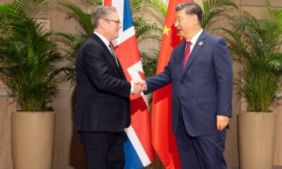 Prime Minister Sir Keir Starmer and President Xi Jinping of China in 2024. Pic: PA