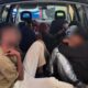 German police released photos of migrants packed into a car. Pic: Pasewalk Federal Police