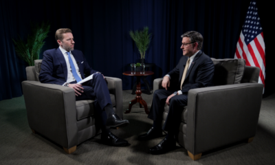 US House Speaker Mike Johnson spoke to Sky News' Wilfred Frost