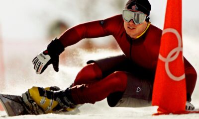 Ryan Wedding competed in the parallel giant slalom in the 2002 Winter Olympics for Canada. Pic: Reuters