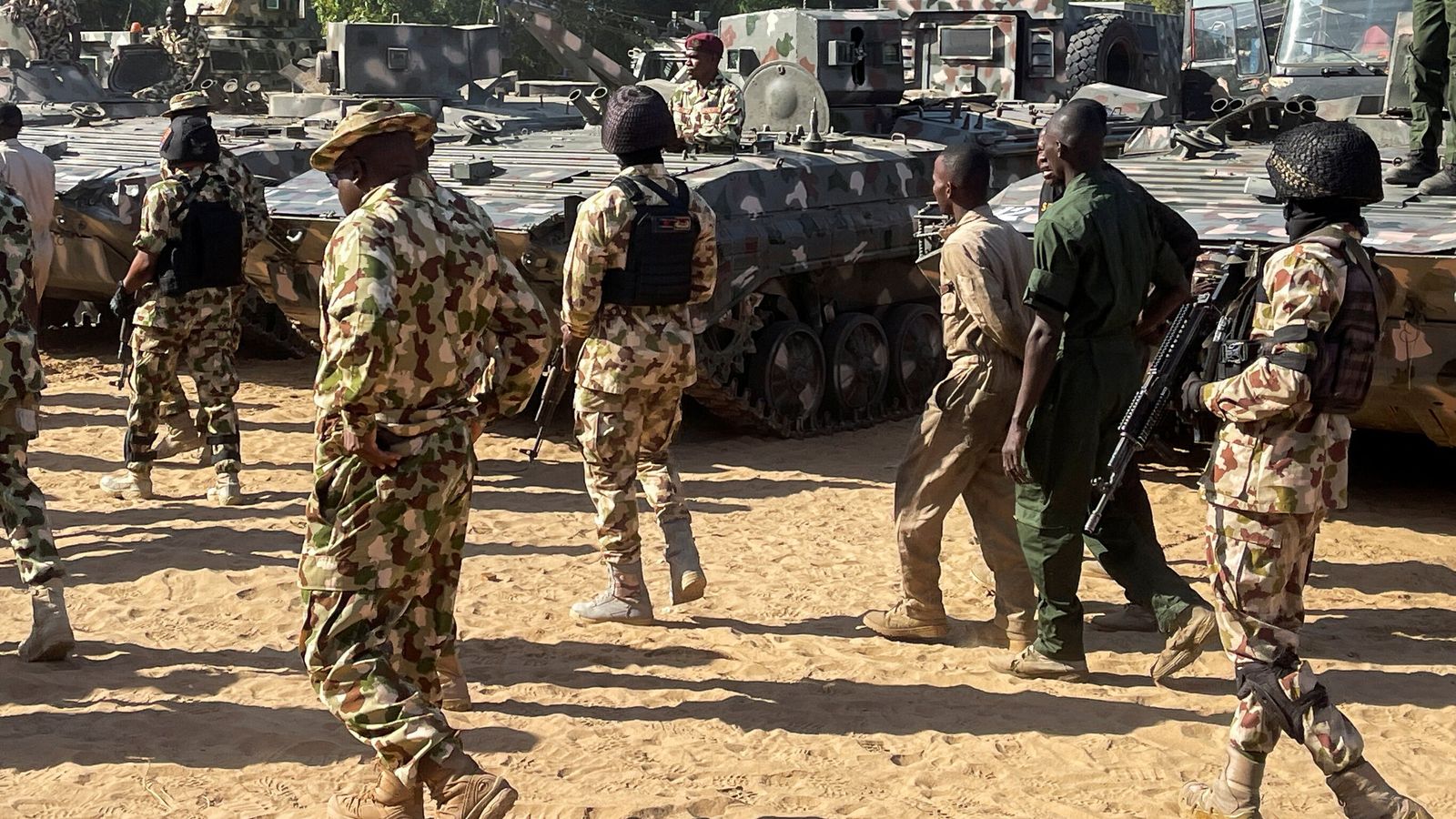 Nigerian troops in Borno state. File pic: Reuters