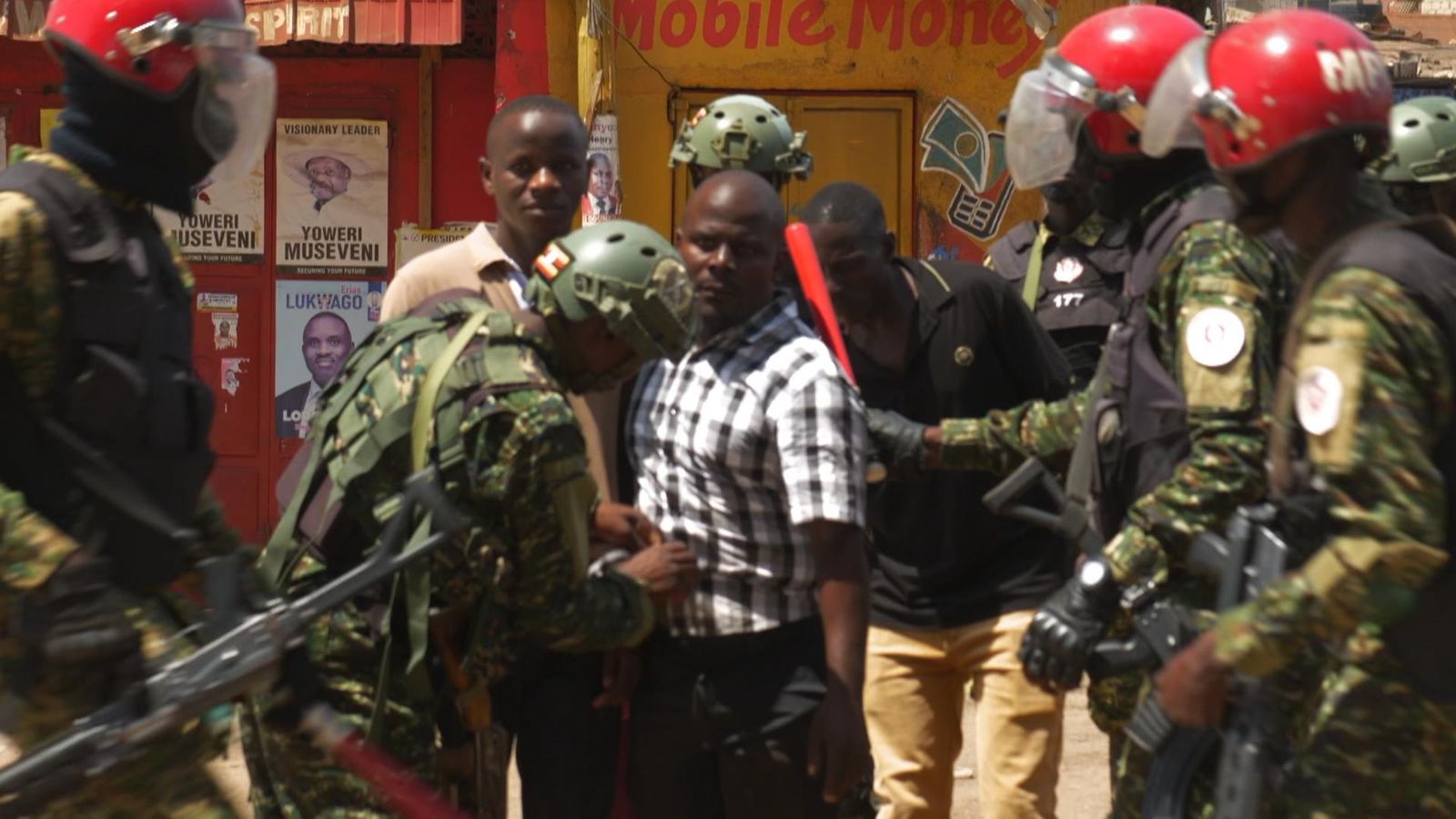 'People power' opposition supporters shout as voting count in Uganda election turns violent | World News