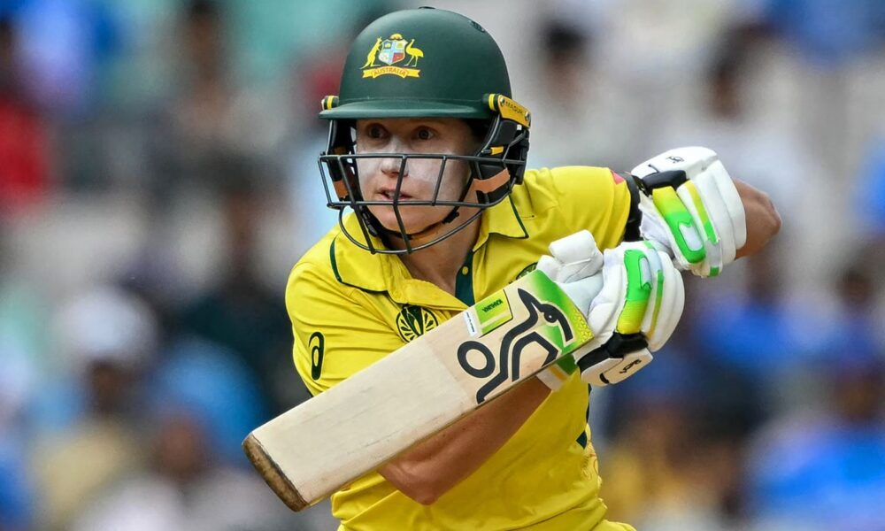 Australia's captain Alyssa Healy plays a shot during the ICC Women's Cricket World Cup 2025 one-day international (ODI) semi-final match between India and Australia at the DY Patil Stadium in Navi Mumbai on October 30, 2025. (Photo by Punit PARANJPE / AFP) / -- IMAGE RESTRICTED TO EDITORIAL USE - STRICTLY NO COMMERCIAL USE --