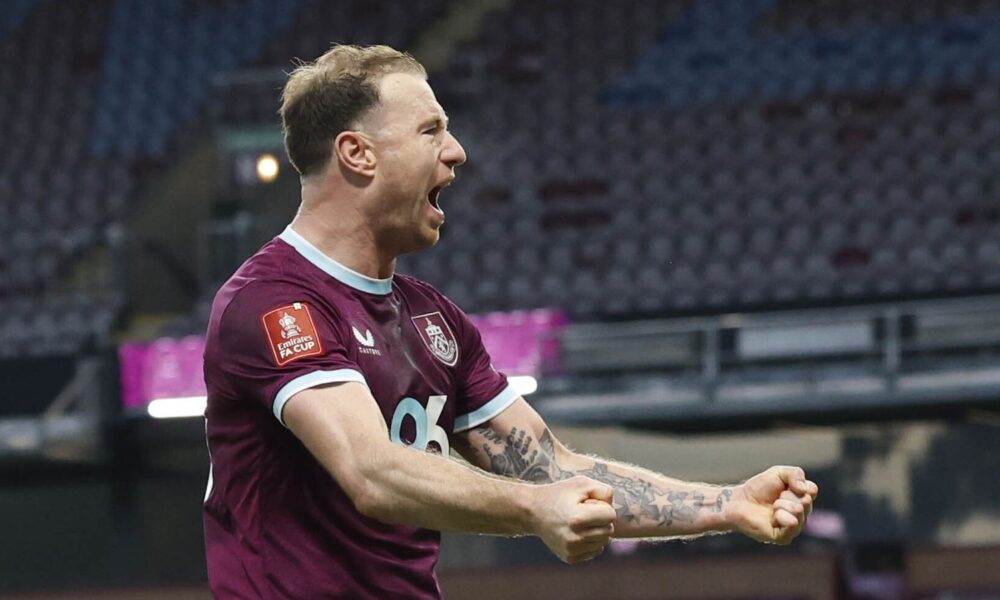 Ashley Barnes scored twice as Burnley thumped Millwall in the FA Cup third round